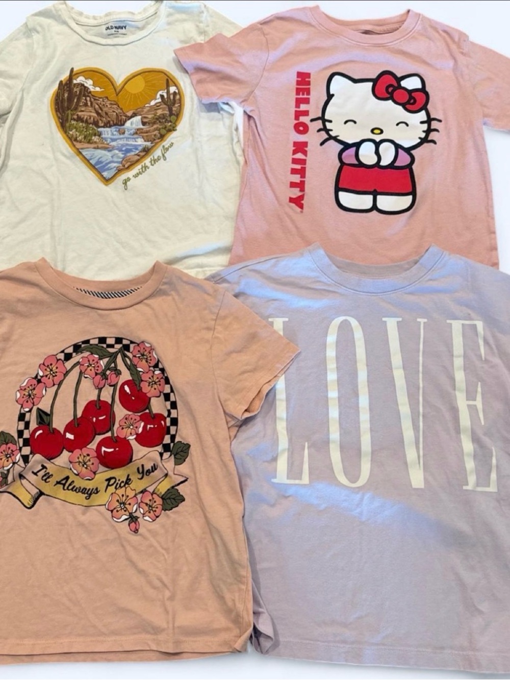 Girls graphic t-shirt bundle of 6